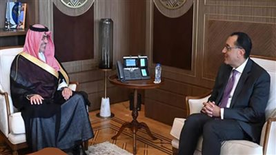 الدكتور مصطفى مدبولي يستقبل سفير السعودية