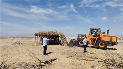 إزالة حالة تعدٍ على أملاك الدولة بمدينة حلايب بتوجيهات محافظ البحر الأحمر |صورة