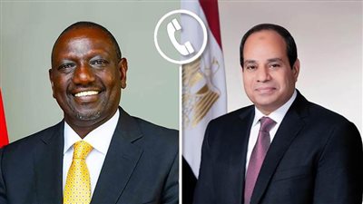 الرئيس السيسي يبحث هاتفيا مع الرئيس الكيني سبل مواجهة التحديات التي تتعرض لها القارة