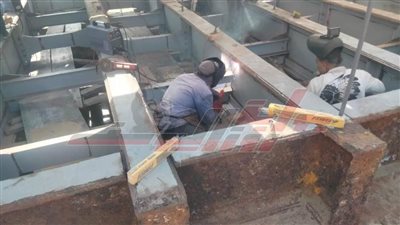 استمرار العمل في إنشاء كوبري الهويس بكفر الشيخ 