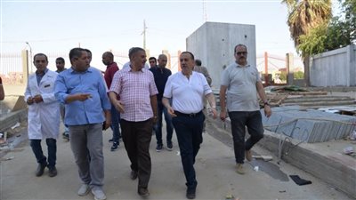 محافظ أسيوط يتفقد أعمال تطوير وإنشاء مستشفى ديروط المركزي الجديد 