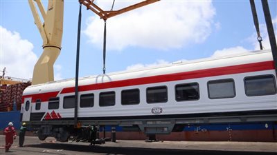 وصول 16 عربة سكة حديد  من المجر الى ميناء الإسكندرية 