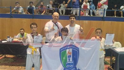 أبطال تايكوندو نادي مطوبس يحصدون المركز الأول في بطوله فرق البراعم