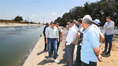 وزير الري يتفقد حالة الري بترعتي النصر والحمام