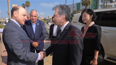 السفير الياباني يزور كفر الشيخ لتفقد مشروع تحسين إنتاجية المياه بالزراعة