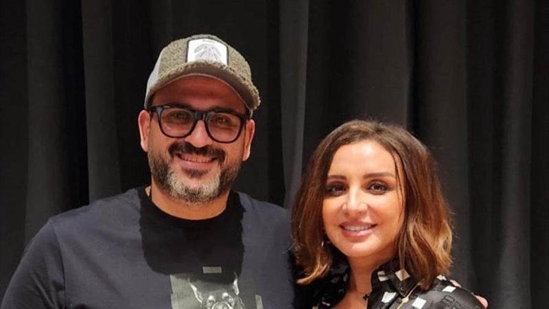 أنغام وأكرم حسني