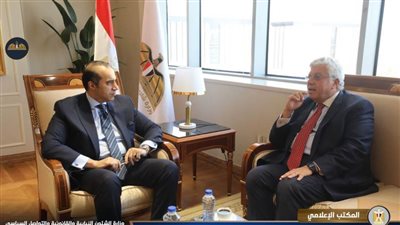  المستشار محمود فوزي يبحث مع وزير التعليم العالي الملفات المشتركة