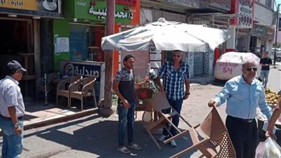 رفع وإزالة 506 حالات إشغال ثابت ومتحرك بشوارع البحيرة.. صور  