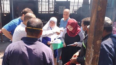  حملة رقابية مفاجئة على مجمع المحارق بمركز بدر 