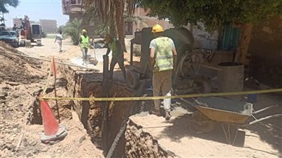 وصول المياه المرشحة لقرى مجلس قروي تونس بمركز سوهاج