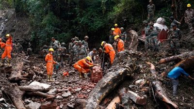 ارتفاع ضحايا الانزلاقات الأرضية في الهند إلى 108 أشخاص