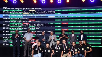 جامعة سوهاج تحصد الميدالية الذهبية والمركز الرابع على مستوى الجامعات فى المسابقة المصرية للبرمجة