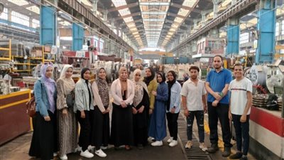 تدريب عملي لطلاب كلية التكنولوجيا والتعليم بسوهاج بالشركة المصرية للصيانة وخدمات السكك الحديد