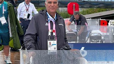 سامي محمود يعود إلى القاهرة بعد تحكيمه لسباقات التجديف في أولمبياد باريس 