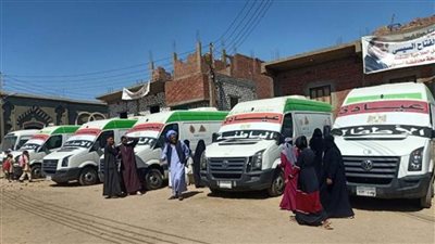  فحص 967 حالة خلال قافلة طبية في الغربية