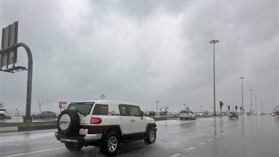 «الشاهقة المائية»... عاصفة مطرية جنوب السعودية