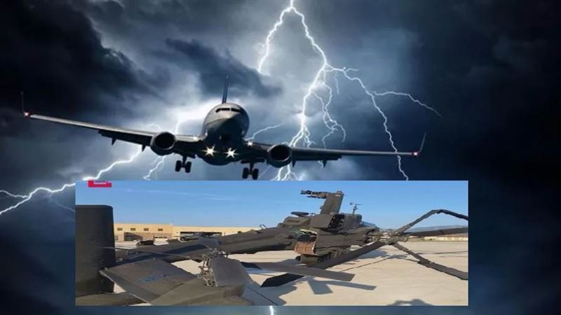 انقلاب طائرات وصاعقة