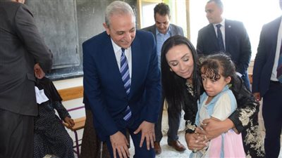  بالصور.. محافظ الغربية ووزيري التضامن والعمل يتفقدون القافلة الطبية المتكاملة في 