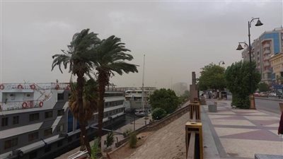 عاصفة ترابية تضرب مدينة أسوان وتحذيرات حكومية