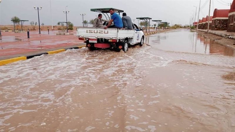 أمطار غزيرة على المناطق