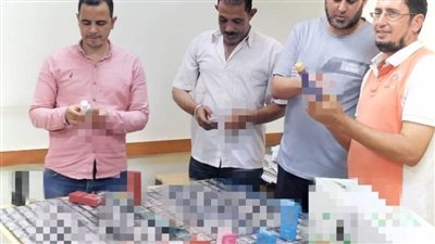 ضبط 1000عبوة مبيدات زراعية محظور تداولها و700 عبوة شامبو ومستحضرات تجميل منتهية الصلاحية 