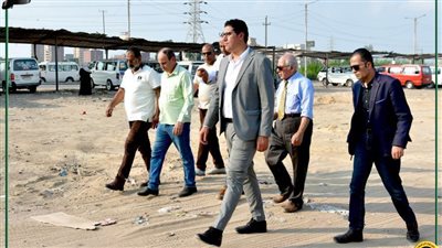 نائب محافظ الدقهلية يتابع أعمال تصميم موقف المنصورة الحضاري الجديد