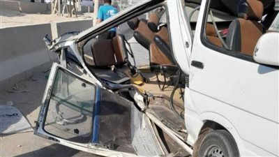 مصرع 3 أشقاء وإصابة 5 ركاب آخرين إثر انقلاب ميكروباص بطريق أبو زعبل في الخانكة