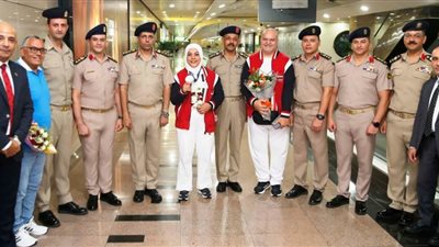 القوات المسلحة تهنئ اللاعبة سارة سمير لاعبة المؤسسة الرياضية العسكرية 