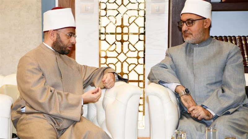 وزير الاوقاف مع مفتي