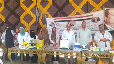 بالصور.. علاج 2290 طائرا وماشية في قافلة بيطرية بمركز سمنود بالغربية