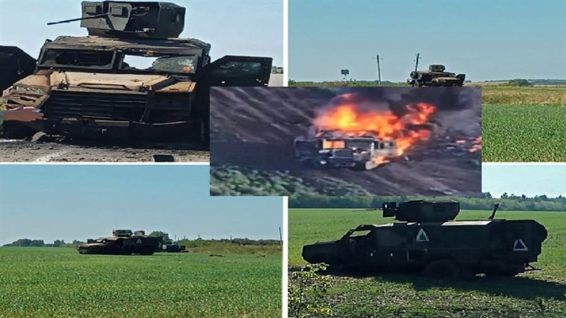 تدمير مدرعات أوكرانية