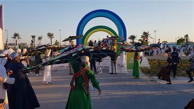 فلكلور العريش وعروض التنورة لقصور الثقافة بمهرجان العلمين