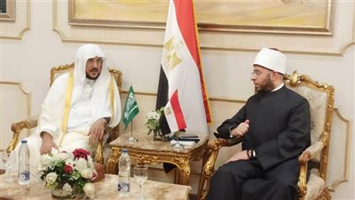 وزير الأوقاف يستقبل وزير الشؤون الدينية والدعوة والإرشاد بالمملكة العربية السعودية 
