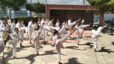 احتبارات الاتحاد المصري للتايكوندو للأحزمة بنادى مطوبس 