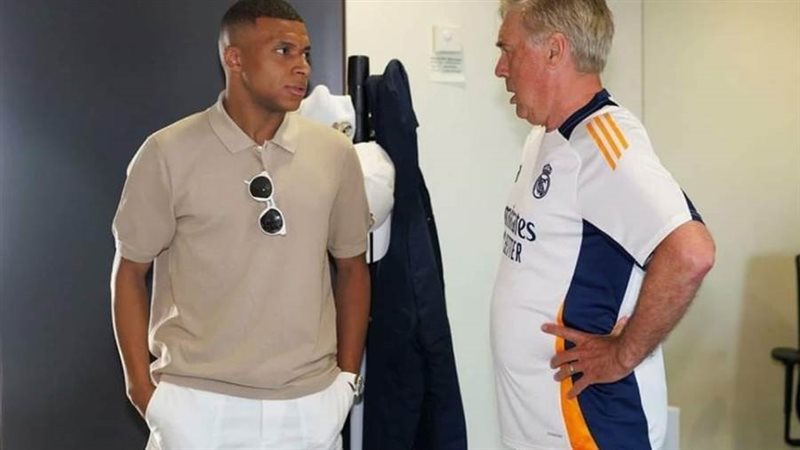 انشيلوتي ومبابي