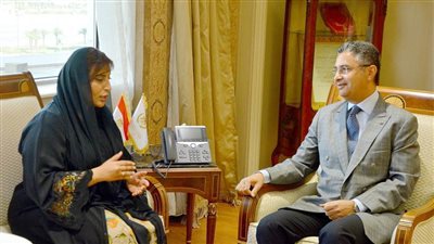 وزير التموين والتجارة الداخلية يستقبل سفيرة الإمارات لبحث مجالات وسبل التعاون المشترك