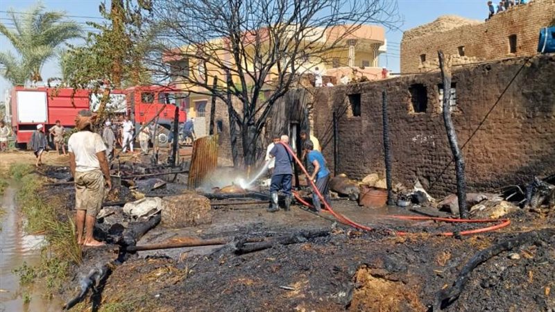 اندلاع حريق في منزل