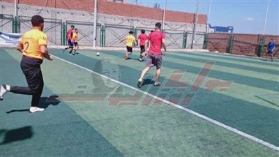 استمرار المهرجان الرياضي في خماسي كرة القدم بكفر الشيخ 