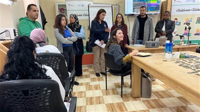 زيارة تفقدية لمركز التدريب المهني ومتابعة سير برامج التدريب للشباب على مهارات الحاسب الآلي  