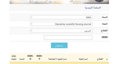 المجلس الأعلى للجامعات يعتمد المجلة العلمية لكلية التمريض بجامعة دمنهور 