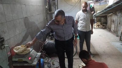  بالصور.. تحرير 27 محضر نقص أوزان لمخابز بلدية فى المحلة الكبرى