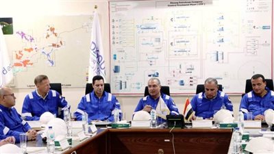 رئيس الشركة القابضة للغازات يتابع إنتاج حقول غرب دلتا النيل 
