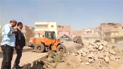 إزالة 96 حالة ضمن الموجة الـ23 لإزالة التعديات ببني سويف