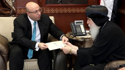 محافظة بني سويف تساهم في إعادة إعمار الجزء المتضرر بالمطرانية بسبب الحريق