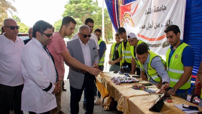 رئيس جامعة طنطا يتفقد