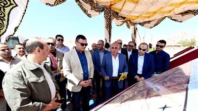 وزير الإسكان يتفقدرفع كفاءة طريق مطار سانت كاترين..ومحطة محولات كهرباء سانت كاترين