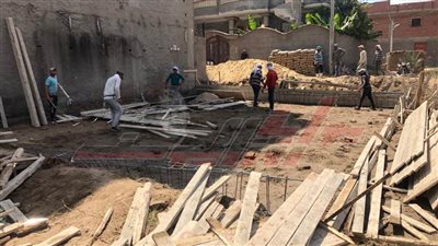 إزالة حالتي تعد على الأرض الزراعية ببلطيم في كفر الشيخ 