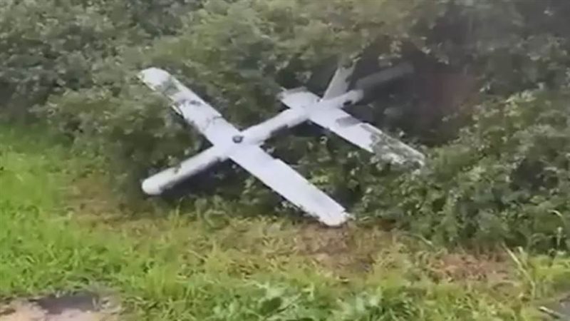 حطام طائرة مسيرة