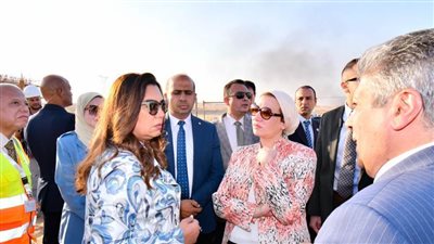 وزيرا «التنمية المحلية » و «البيئة » يتفقدان مراحل انشاء البنية التحتية لمدينة المخلفات بالعاشر من رمضان 