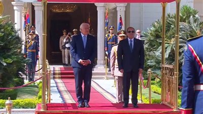 عاجل| الرئيس السيسي يستقبل الرئيس الألماني في قصر الاتحادية